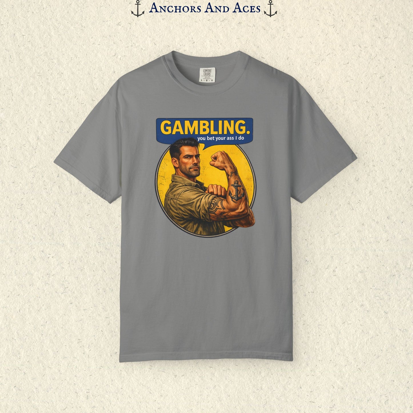 Strongman Inspired | Funny Gambling Graphic Tee
