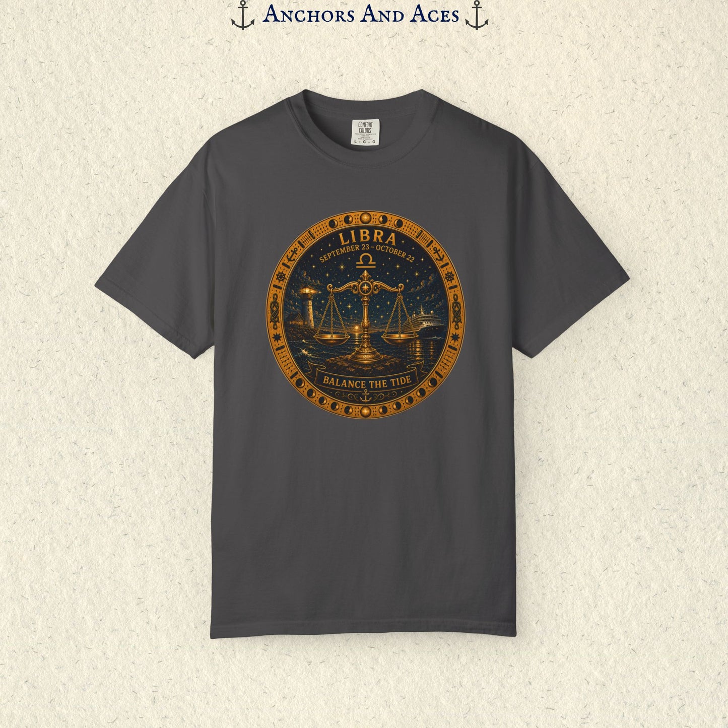 Libra Zodiac Shirt | Celestial Seas – Balance The Tide