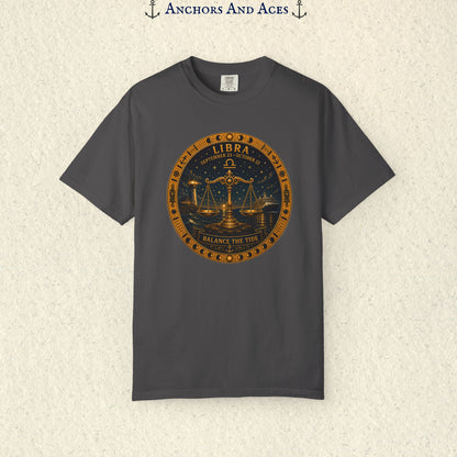 Libra Zodiac Shirt | Celestial Seas – Balance The Tide