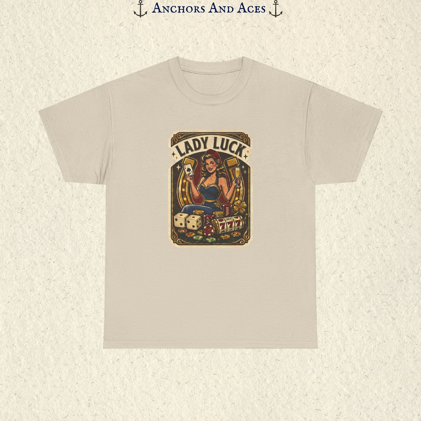 Lady Luck | Vintage Casino Graphic Tee