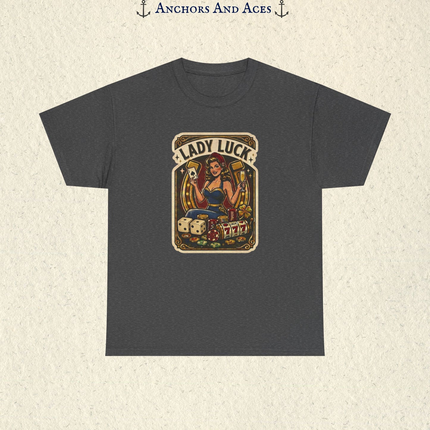 Lady Luck | Vintage Casino Graphic Tee