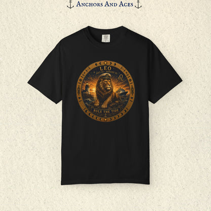 Leo Zodiac Shirt | Celestial Seas - Rule the Tide