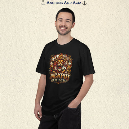 Jackpot Lion | Bold Casino Graphic Tee