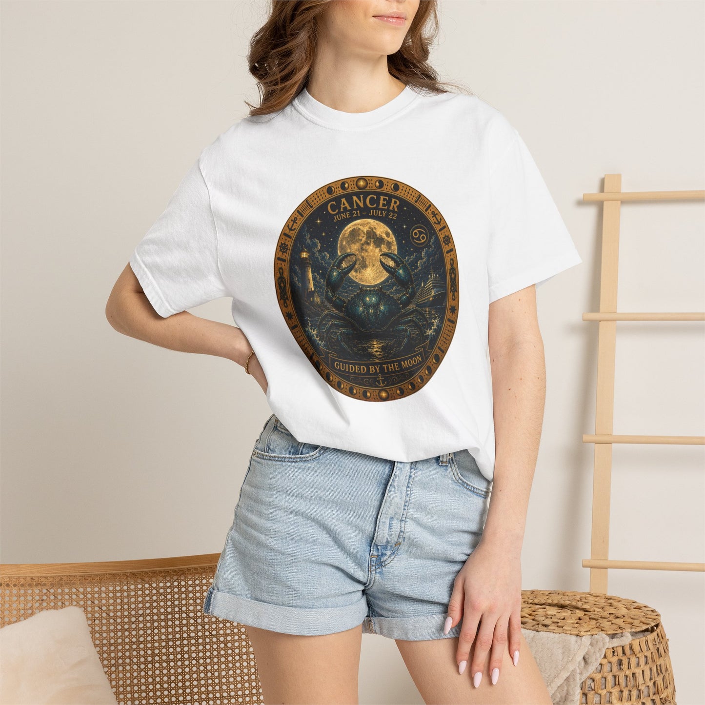 Cancer Zodiac Shirt | Celestial Seas- Guided by the Moon