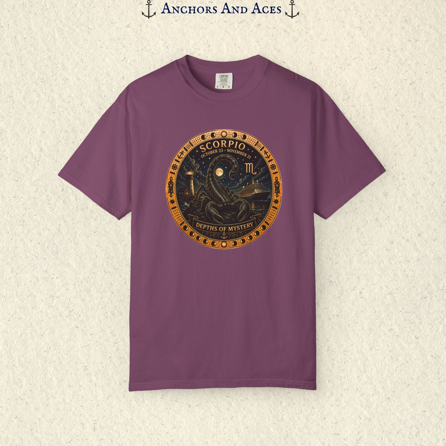 Scorpio Zodiac Shirt | Celestial Seas – Depths of Mystery
