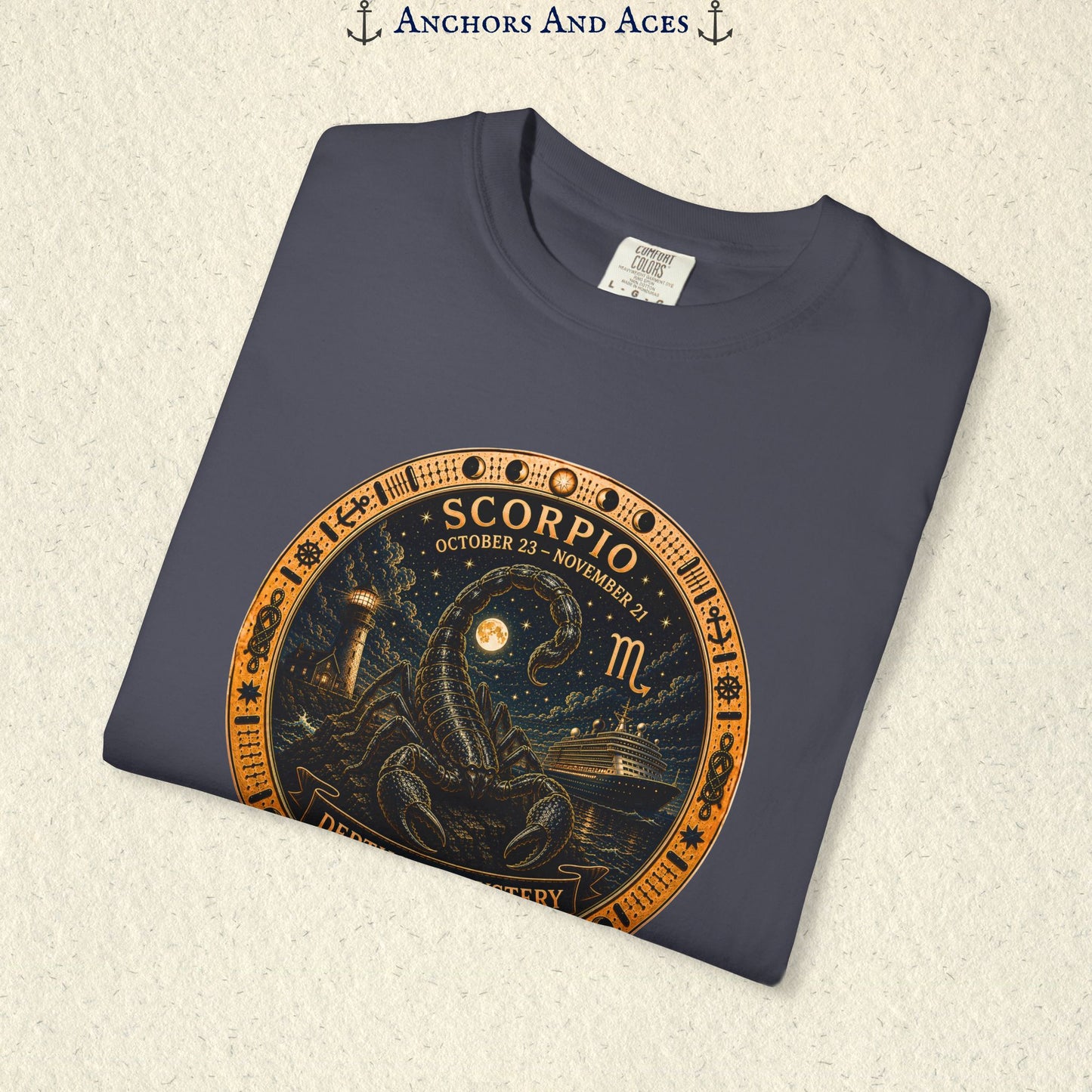 Scorpio Zodiac Shirt | Celestial Seas – Depths of Mystery