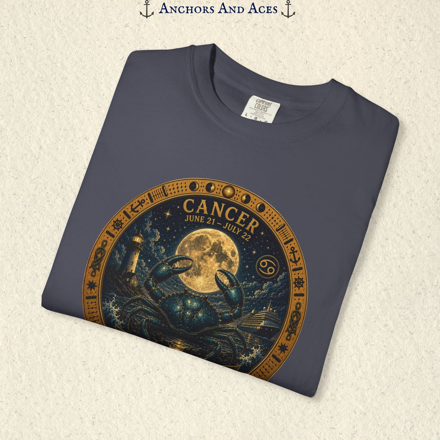 Cancer Zodiac Shirt | Celestial Seas- Guided by the Moon