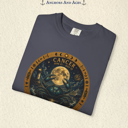 Cancer Zodiac Shirt | Celestial Seas- Guided by the Moon