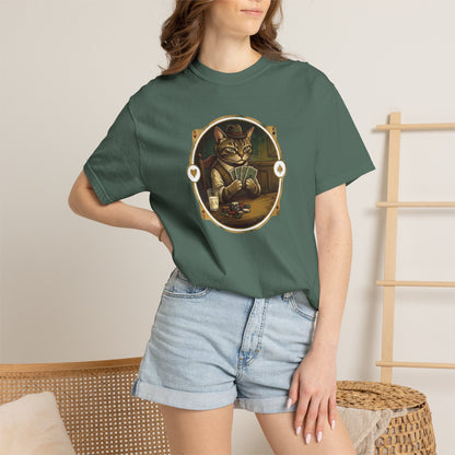 Vintage Poker Cat Shirt | Funny Casino Cat Graphic Tee
