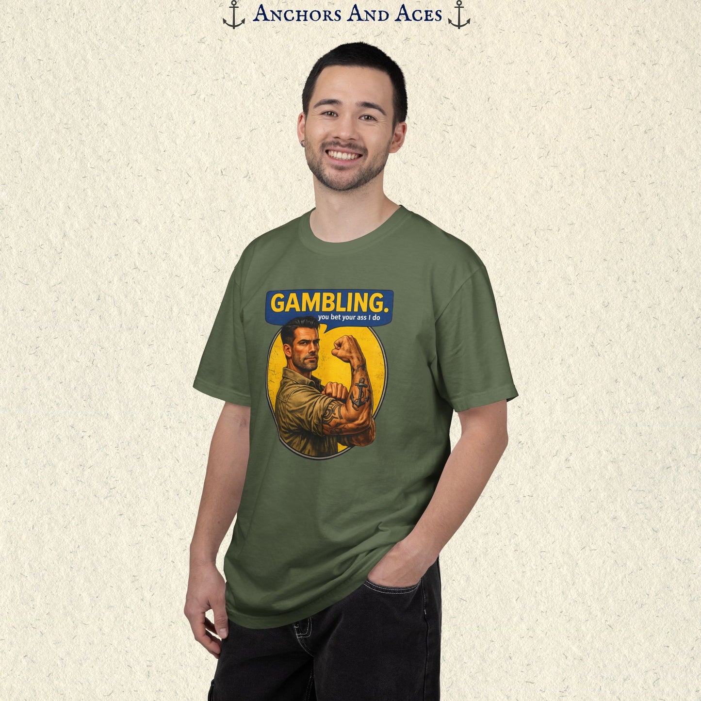 Strongman Inspired | Funny Gambling Graphic Tee