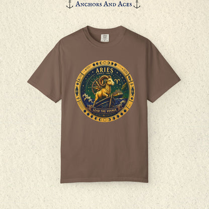 Aries Zodiac Shirt | Celestial Seas – Lead the Voyage