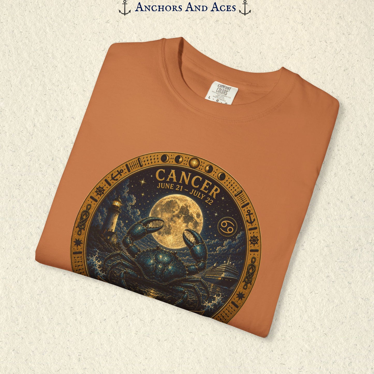 Cancer Zodiac Shirt | Celestial Seas- Guided by the Moon
