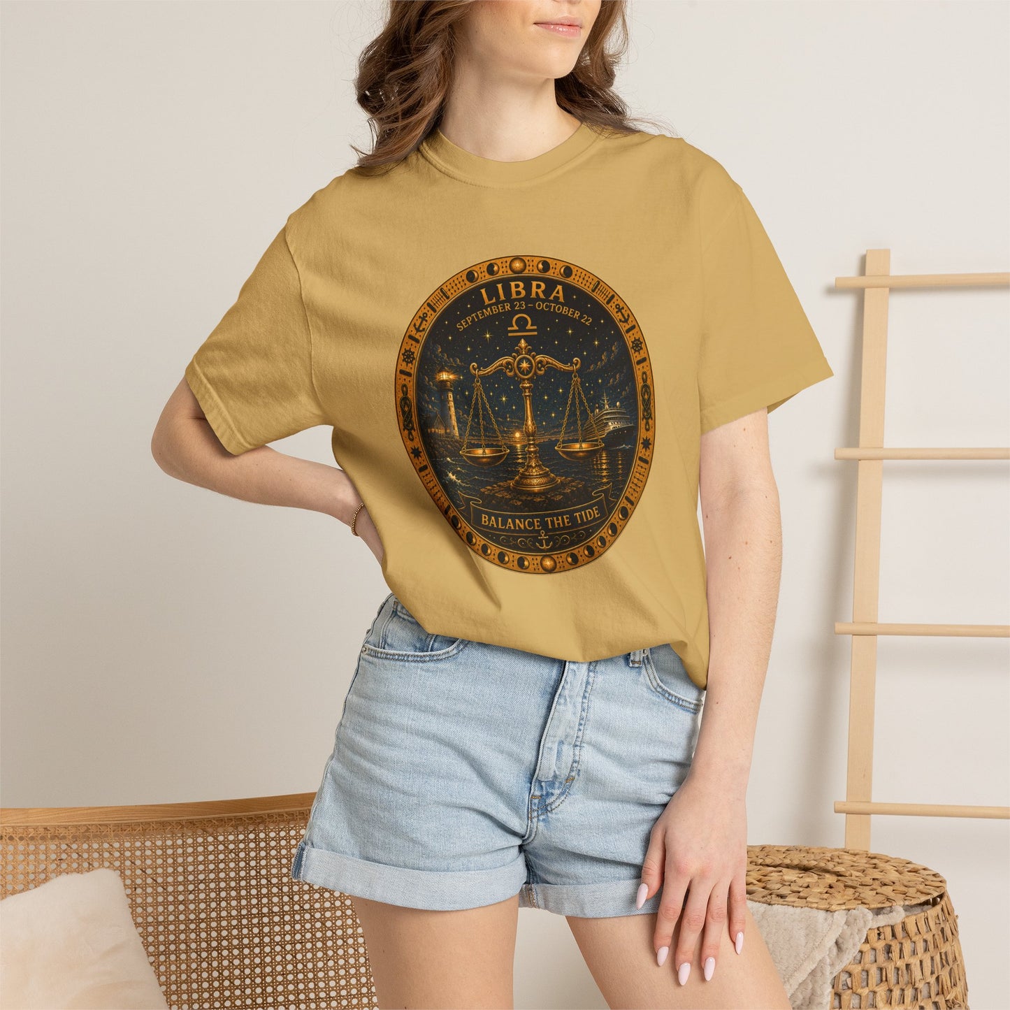 Libra Zodiac Shirt | Celestial Seas – Balance The Tide