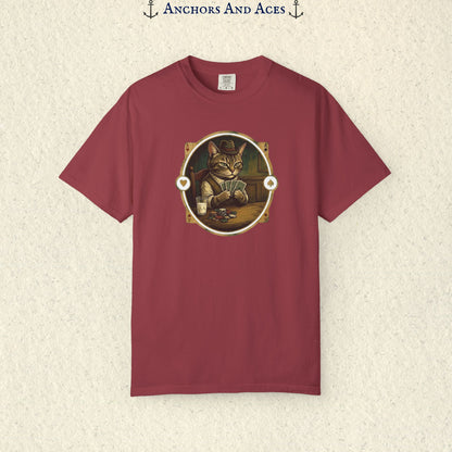 Vintage Poker Cat Shirt | Funny Casino Cat Graphic Tee