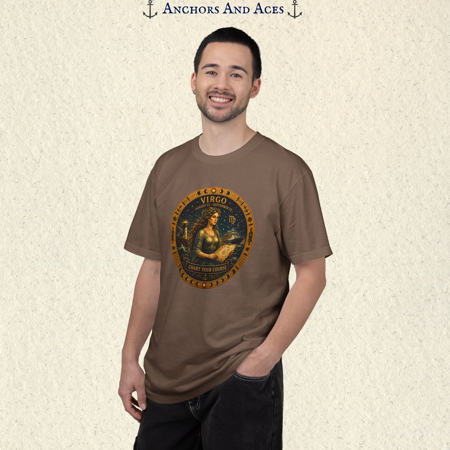 Virgo Zodiac Shirt | Celestial Seas – Chart Your Course