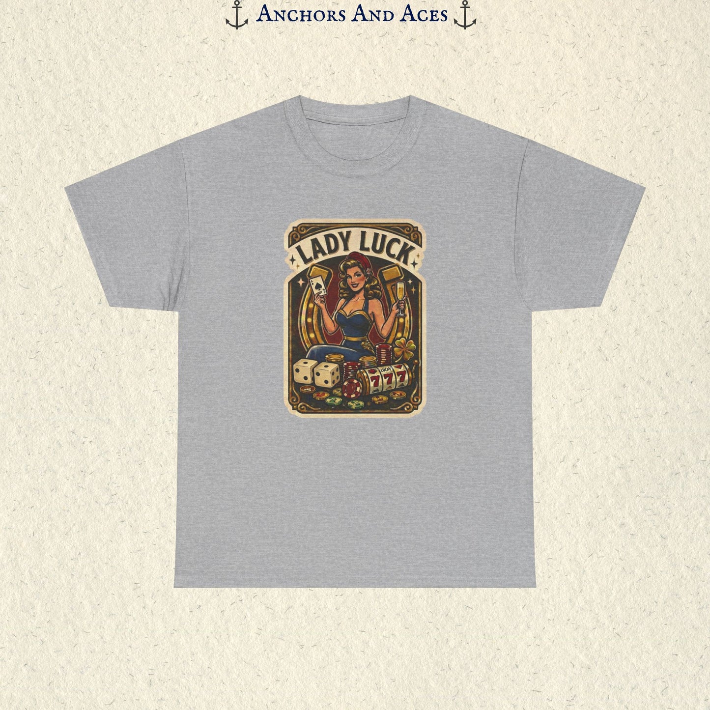 Lady Luck | Vintage Casino Graphic Tee