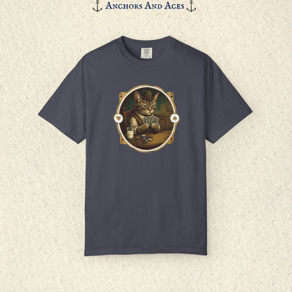 Vintage Poker Cat Shirt | Funny Casino Cat Graphic Tee