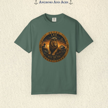 Leo Zodiac Shirt | Celestial Seas - Rule the Tide