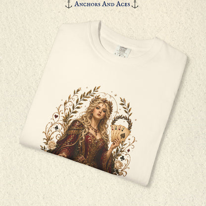 Art Nouveau Casino Graphic Tee| Goddess of Victory| Vintage Lucky Gambling T-Shirt