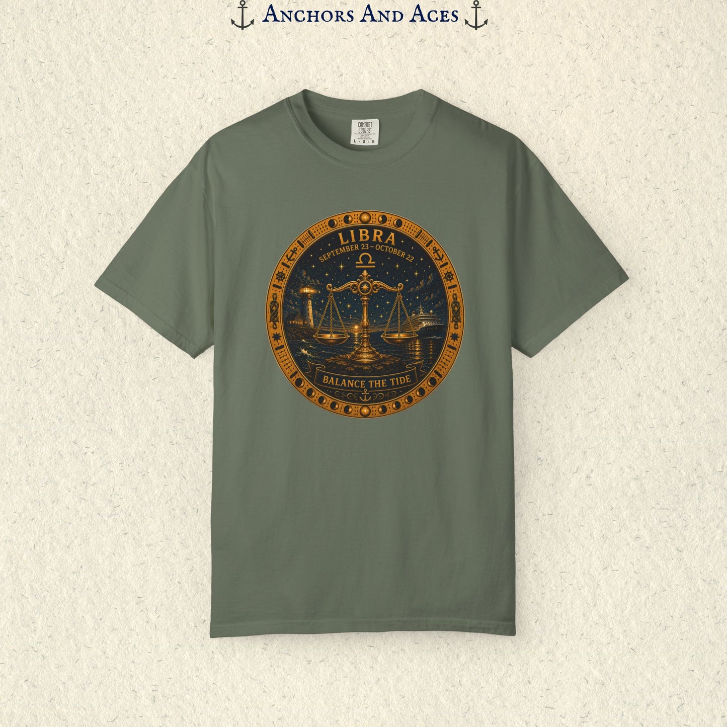 Libra Zodiac Shirt | Celestial Seas – Balance The Tide