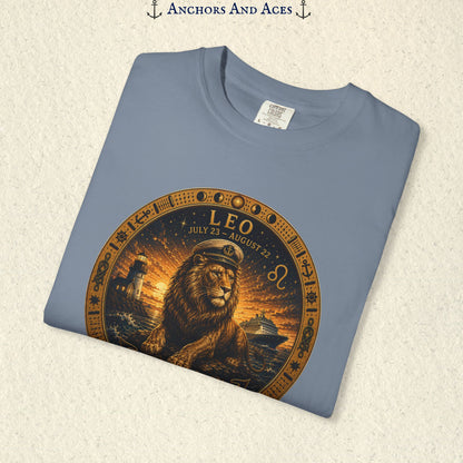 Leo Zodiac Shirt | Celestial Seas - Rule the Tide