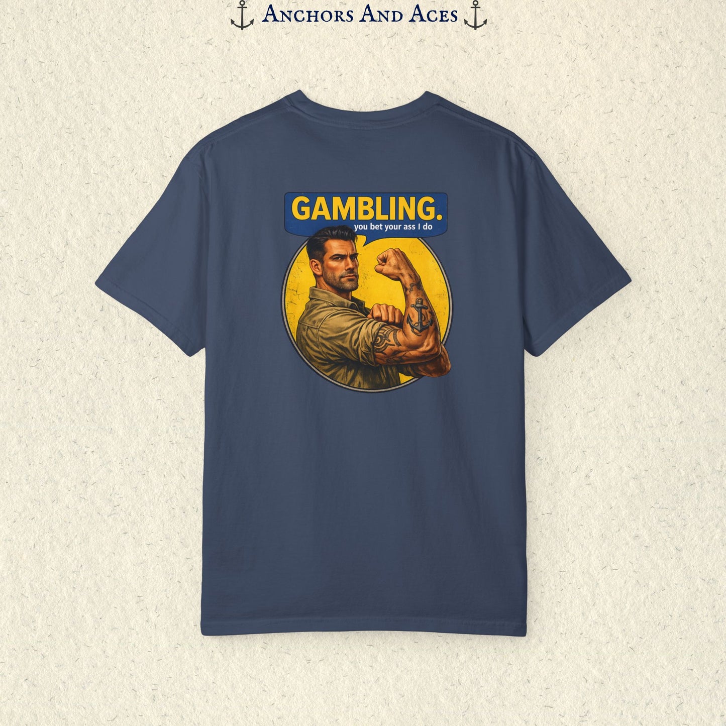 Strongman Inspired | Funny Gambling Graphic Tee (Back Print)