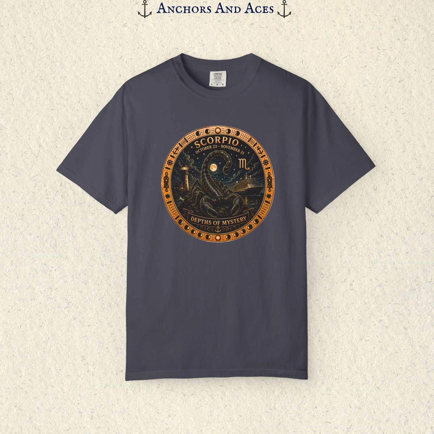 Scorpio Zodiac Shirt | Celestial Seas – Depths of Mystery