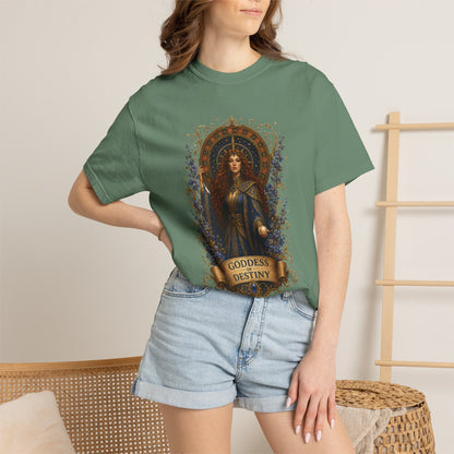 Goddess of Destiny Shirt| Art Nouveau Casino Graphic Tee| Vintage Lucky Gambling T-Shirt