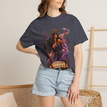 Goddess of Chance Shirt| Art Nouveau Casino Graphic Tee| Vintage Lucky Gambling T-Shirt