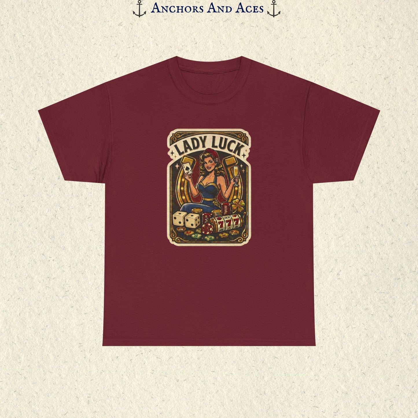 Lady Luck | Vintage Casino Graphic Tee