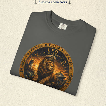 Leo Zodiac Shirt | Celestial Seas - Rule the Tide
