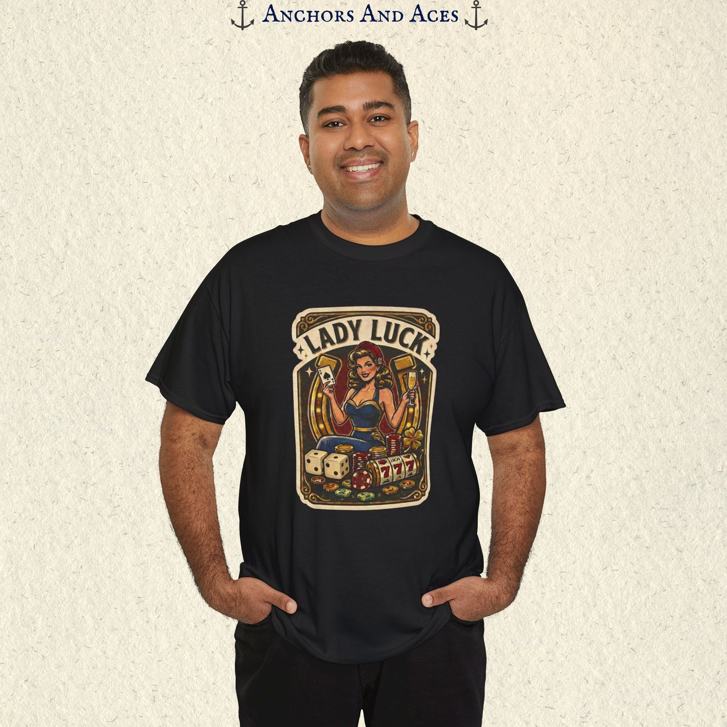 Lady Luck | Vintage Casino Graphic Tee