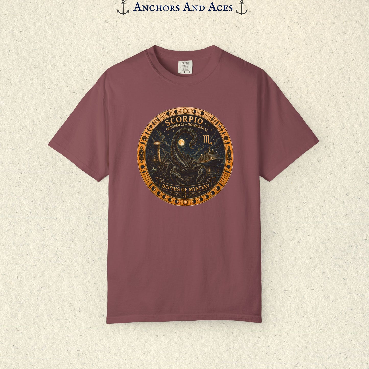 Scorpio Zodiac Shirt | Celestial Seas – Depths of Mystery