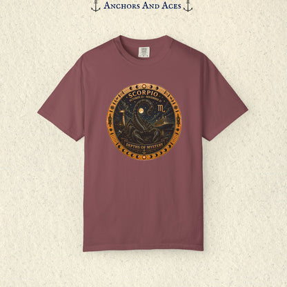 Scorpio Zodiac Shirt | Celestial Seas – Depths of Mystery