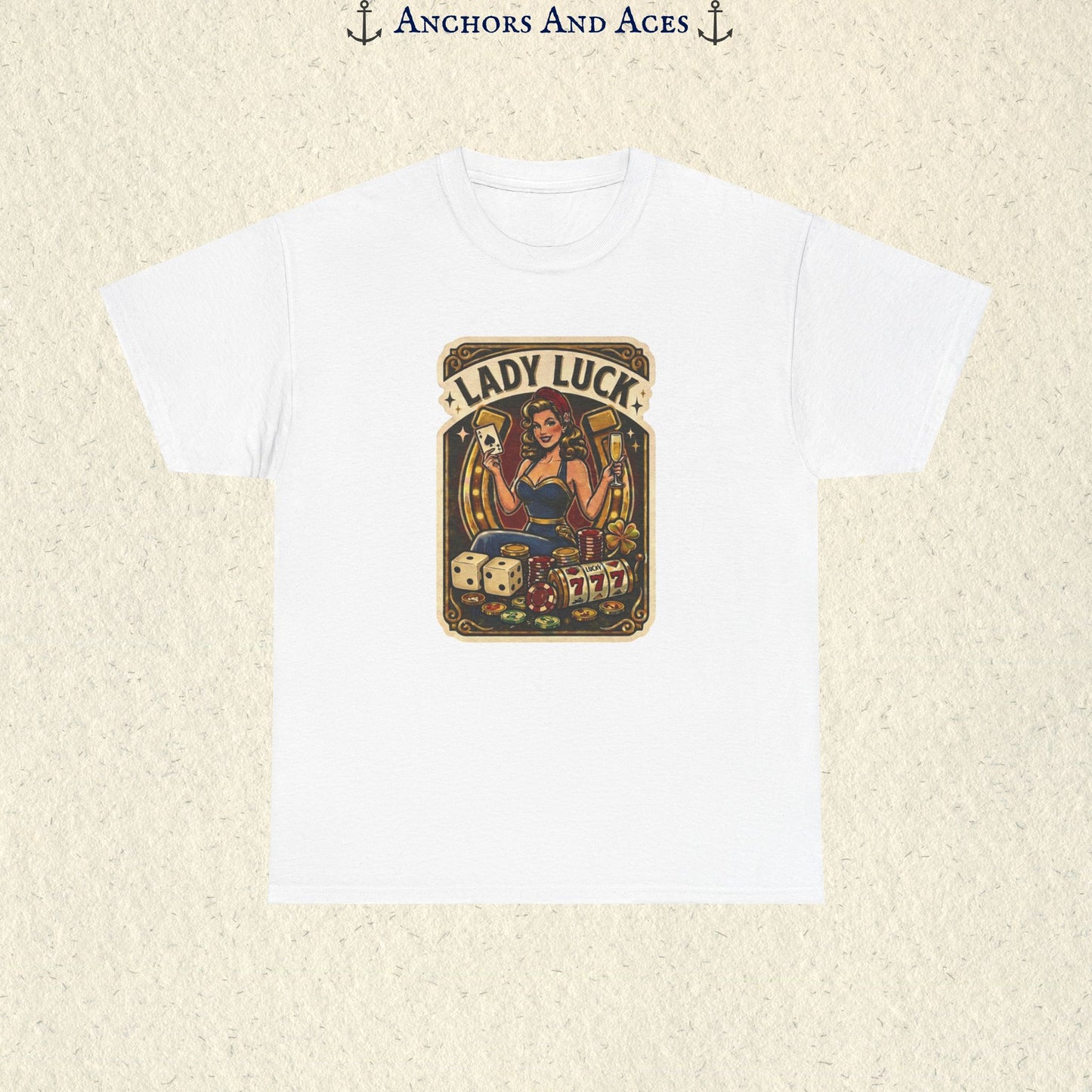 Lady Luck | Vintage Casino Graphic Tee