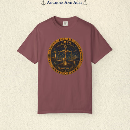 Libra Zodiac Shirt | Celestial Seas – Balance The Tide
