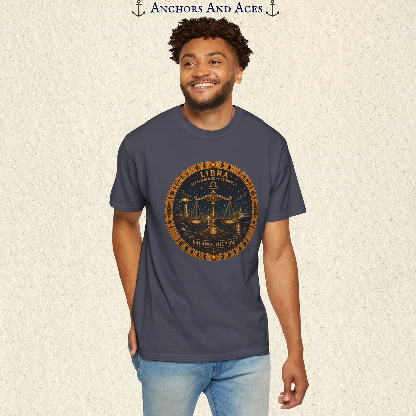 Libra Zodiac Shirt | Celestial Seas – Balance The Tide