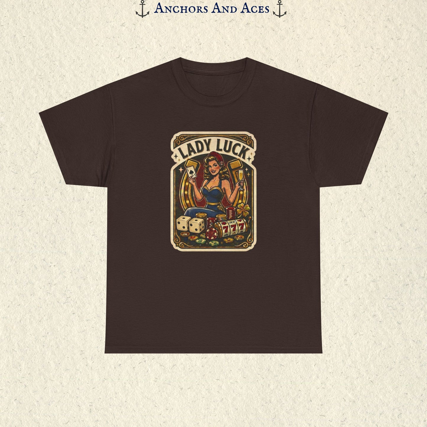 Lady Luck | Vintage Casino Graphic Tee