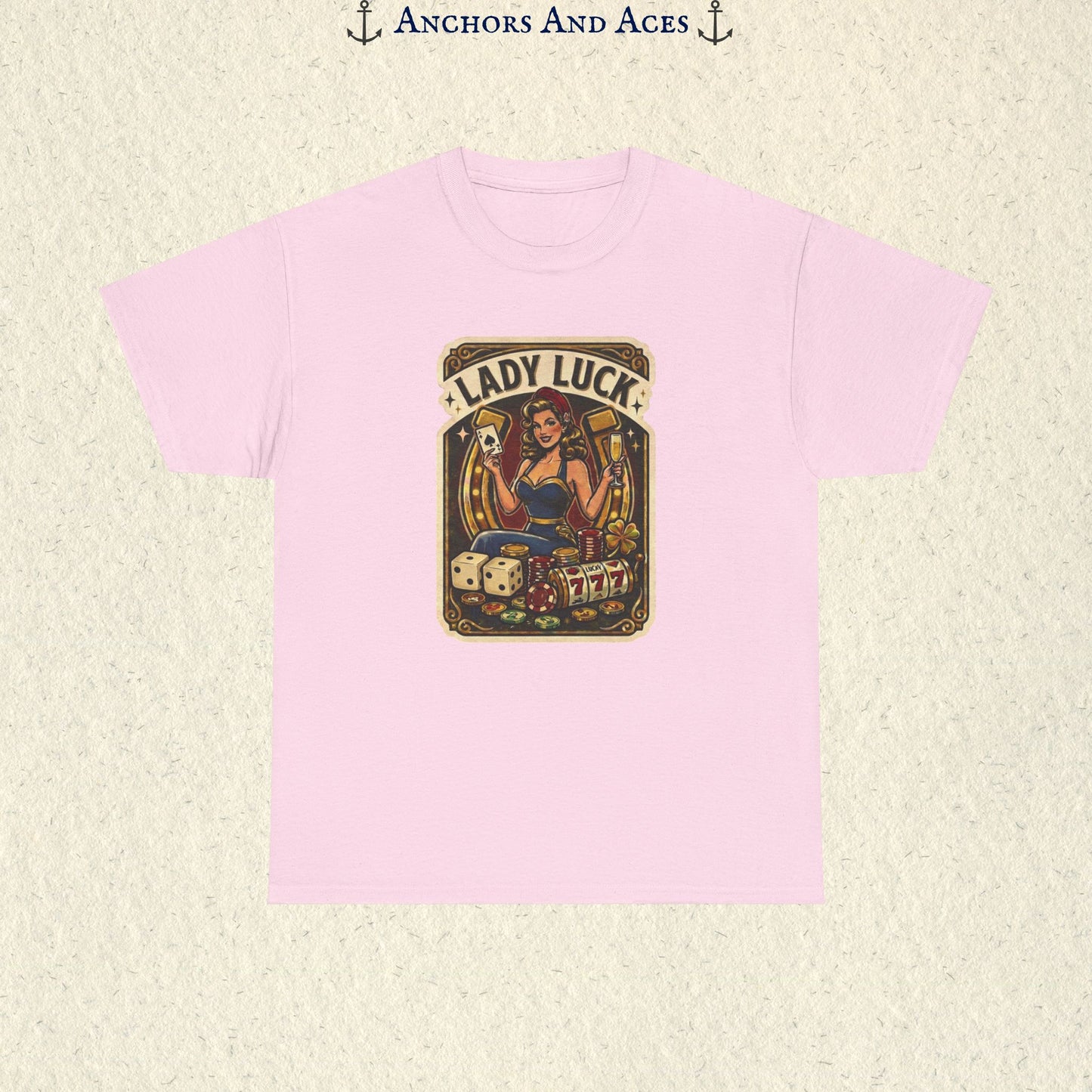 Lady Luck | Vintage Casino Graphic Tee