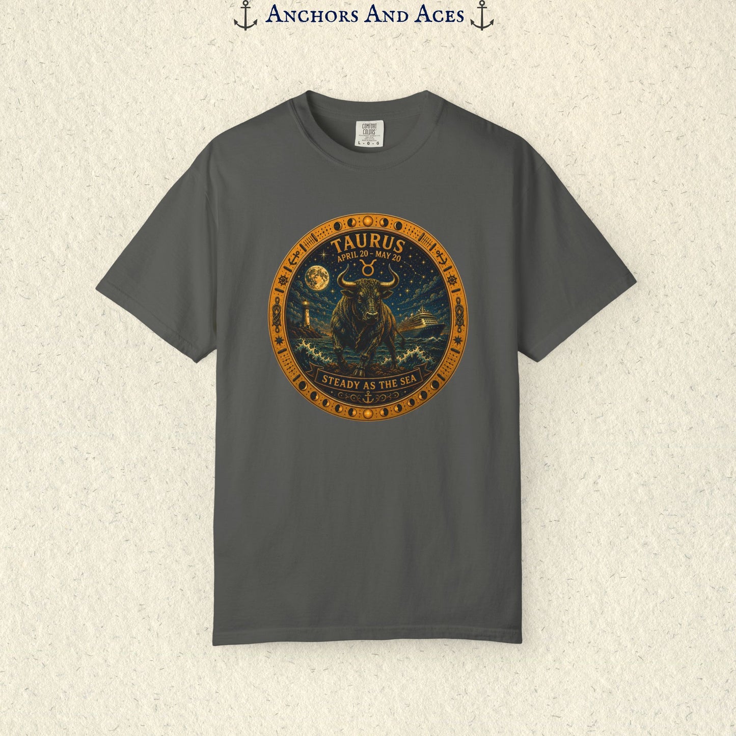 Taurus Zodiac Shirt |Celestial Seas - Steady as the Sea