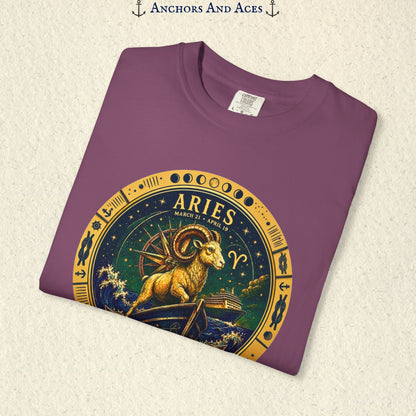 Aries Zodiac Shirt | Celestial Seas – Lead the Voyage