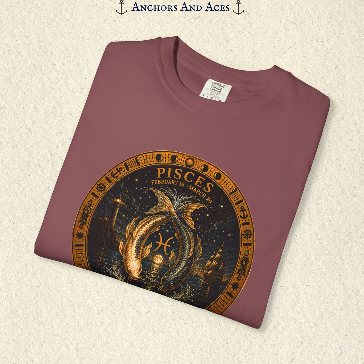 Pisces Zodiac Shirt | Celestial Seas - Drifting With The Tide