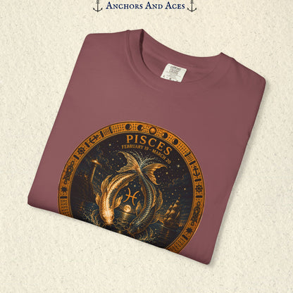 Pisces Zodiac Shirt | Celestial Seas - Drifting With The Tide