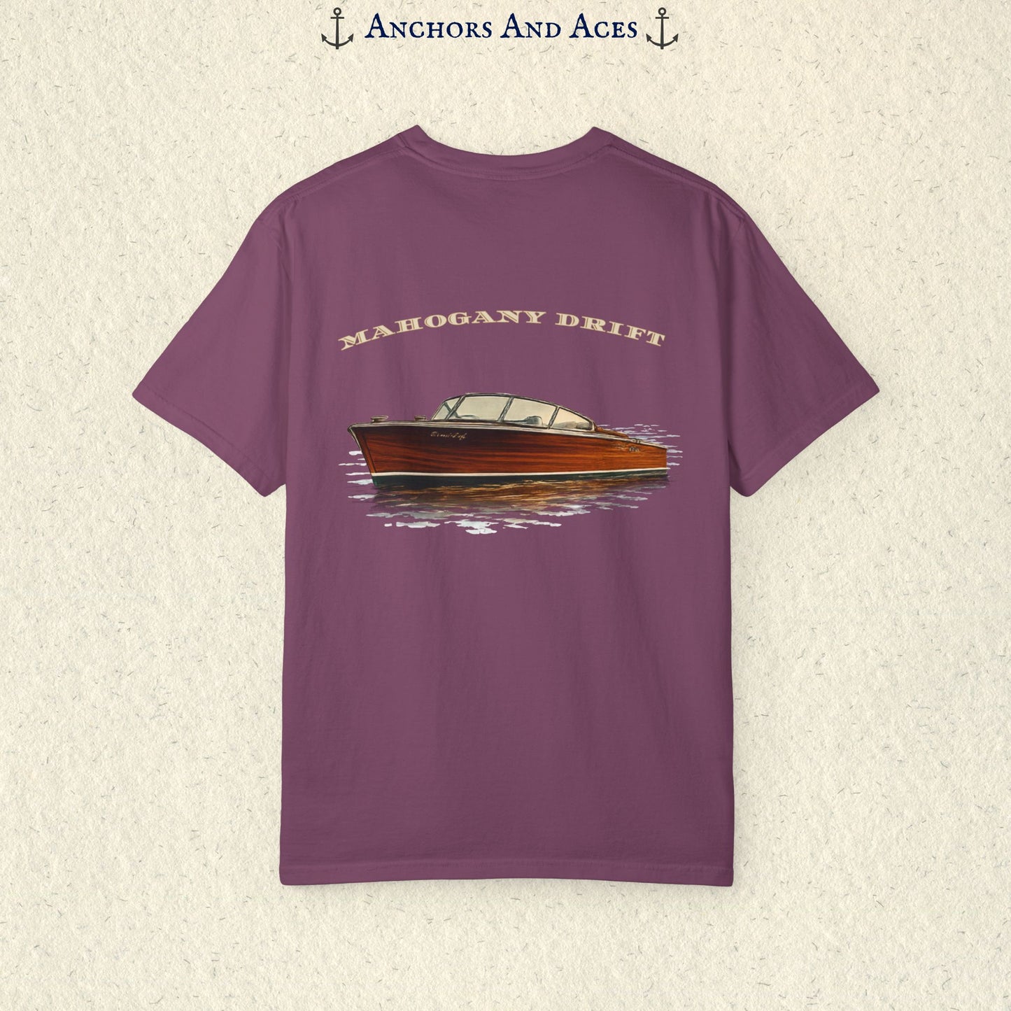 Mahogany Boat Shirt | Wooden Boat Tee | Lake Life Shirt | Ski Boat Shirt