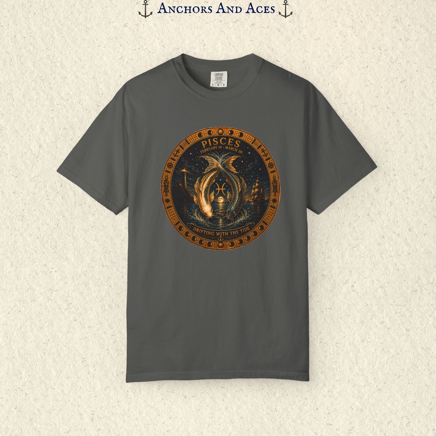 Pisces Zodiac Shirt | Celestial Seas - Drifting With The Tide
