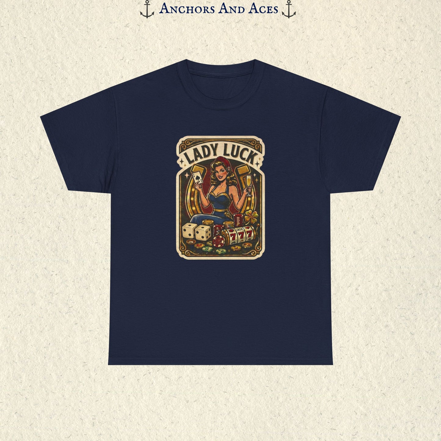 Lady Luck | Vintage Casino Graphic Tee