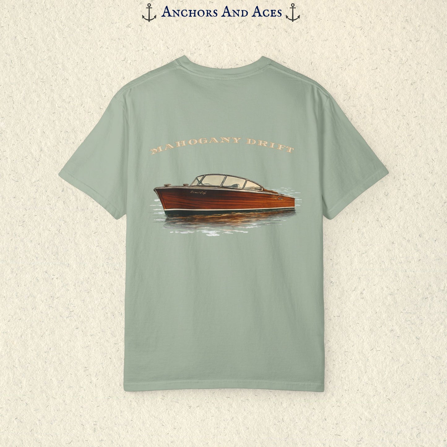 Mahogany Boat Shirt | Wooden Boat Tee | Lake Life Shirt | Ski Boat Shirt