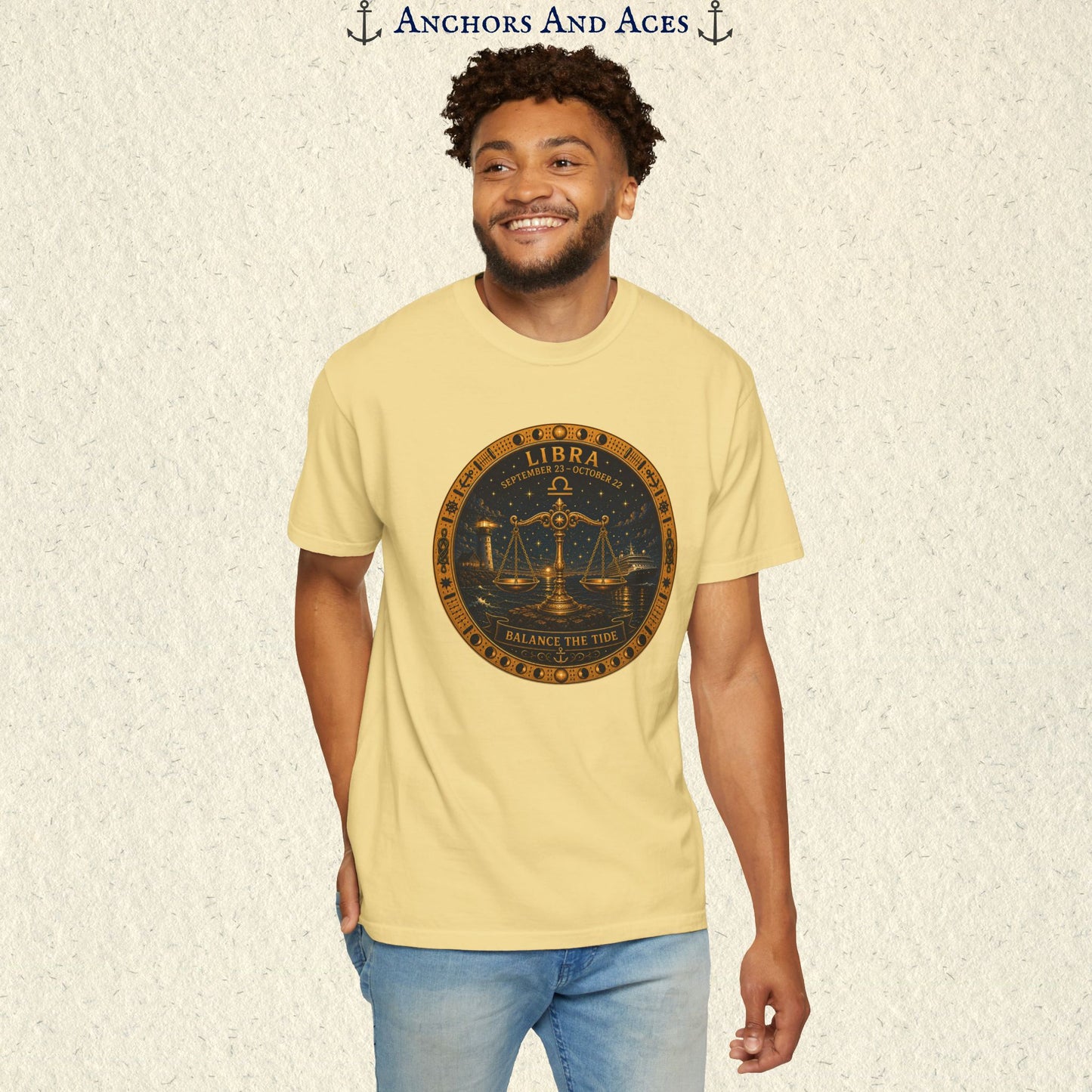 Libra Zodiac Shirt | Celestial Seas – Balance The Tide