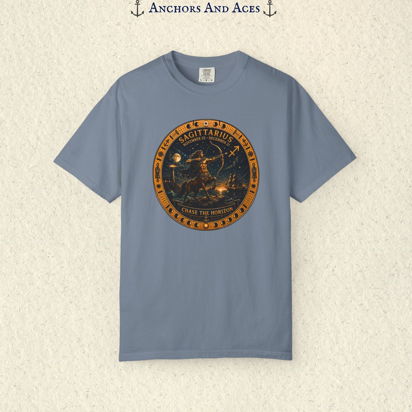 Sagittarius Zodiac Shirt | Celestial Seas – Chase The Horizon