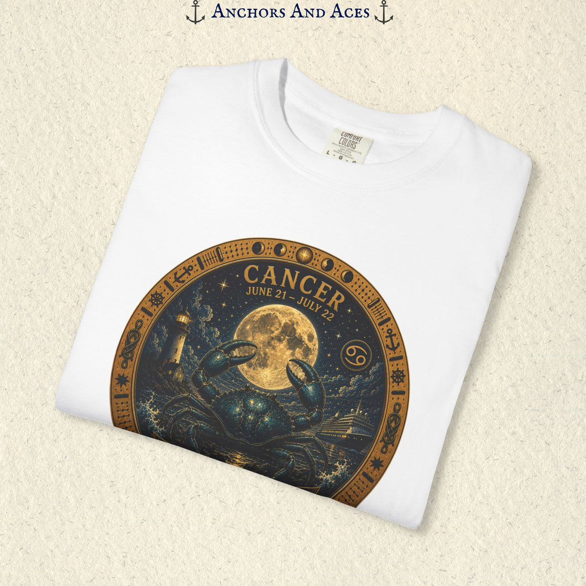 Cancer Zodiac Shirt | Celestial Seas- Guided by the Moon